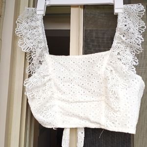 Ruffle trim Cami Top